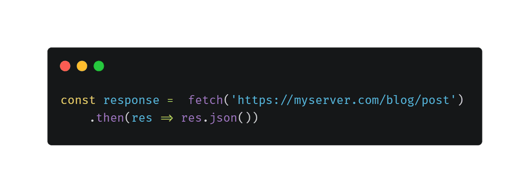 Fetch API call using REST